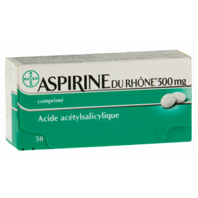 Aspirine du Rhône 500mg - 50 comprimés - BAYER