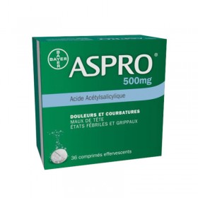 Aspro 500mg - 36 comprimés effervescents