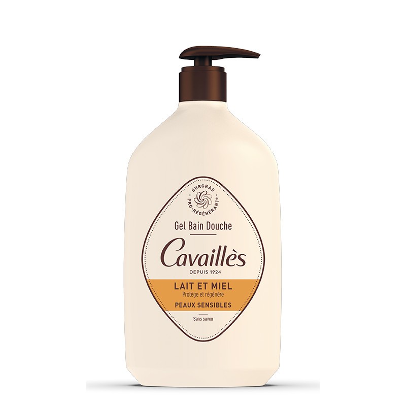 Bath and shower gel milk and honey 400ml ROGE CAVAILLES