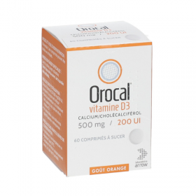 Orocal vitamine D3 500mg/200UI comprimés - ARROW