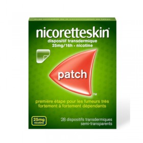 Nicoretteskin 25 mg /16h - 28 dispositifs...