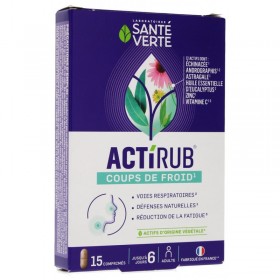 ACTIRUB coup de froid - 15 comprimés SANTE VERTE