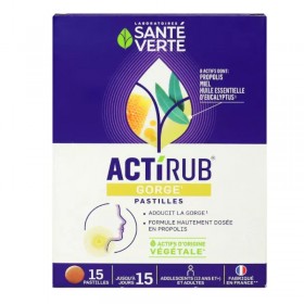 ACTIRUB pastilles pour la gorge SANTE VERTE