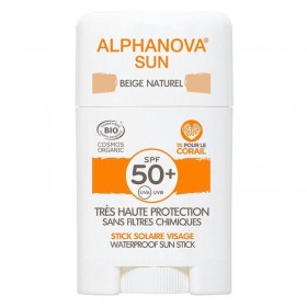 Sun stick for face and scars "natural beige" spf 50+ ALPHANOVA SUN