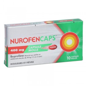Nurofencaps 400mg ibuprofène - 10 capsules molles