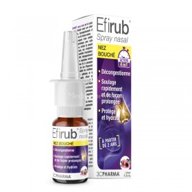 Efirub spray nasal : nez bouché 3C PHARMA