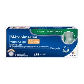 Metopimazine 7.5mg without sugar: nausea - vomiting