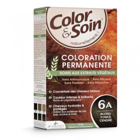 Permanent hair dye 6A dark ash blond Color&Soin...