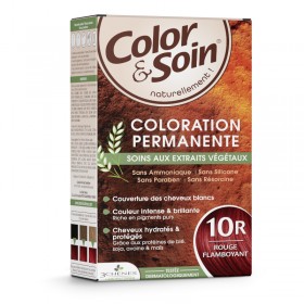 Permanent hair dye 10R shining red Color&Soin LES 3 CHENES