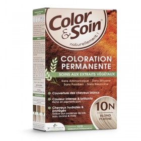 Coloration permanente 10N blond platine Color et Soin LES 3 CHENES