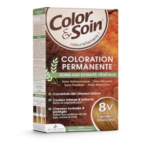 Coloration permanente 8V blond veneziano Color et Soin LES 3 CHENES