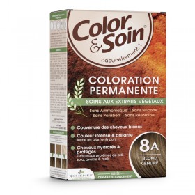 Permanent hair dye 8A ash blond Color&Soin LES...