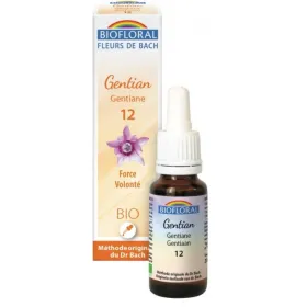 Fleur de Bach BIO Gentian (Gentiane) Flacon 20 ml BIOFLORAL