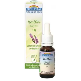 Fleur de Bach BIO Heather (Bruyère) Flacon 20 ml BIOFLORAL