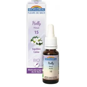 Fleur de Bach BIO Holly (Houx) Flacon 20 ml BIOFLORAL