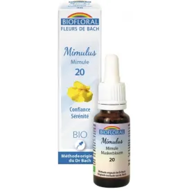 Fleur de Bach BIO Mimulus (Mimule) Flacon 20 ml BIOFLORAL