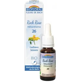 Fleur de Bach BIO Rock rose (Hélianthème) Flacon 20 ml BIOFLORAL