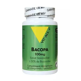 Bacopa Extrait standardisé 60 comprimés VIT'ALL+