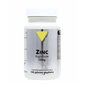 Zinc Bisglycinate 15 mg 100 gélules VIT'ALL+