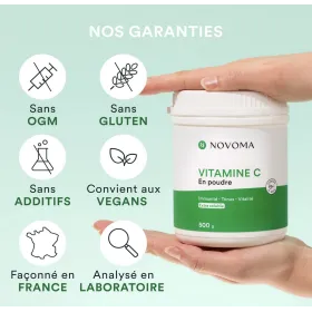 Vitamine C en poudre Pot 500 g NOVOMA