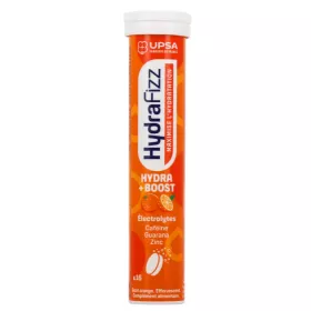 HydraFizz : HYDRA + BOOST goût orange - 16 comprimés effervescents