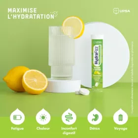 HydraFizz : HYDRA + DETOX goût citron - 16 comprimés effervescents
